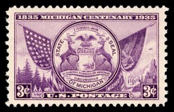 Michigan Centenary United States Postage Stamp