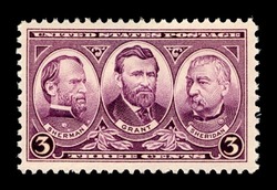 William Sherman - Ulysses Grant - Philip Sheridan United States Postage Stamp | Army And Navy