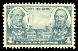 Robert Lee and Thomas Stonewall Jackson United States Postage Stamp | Army And Navy