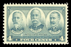 William Sampson - George Dewey - Winfield Schley United States Postage Stamp | Army And Navy