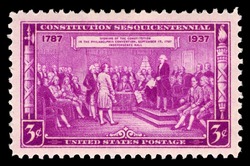 Sesquicentennial of Constitution United States Postage Stamp