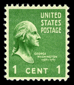 George Washington - Green United States Postage Stamp | Presidential Series