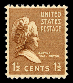Martha Washington - Brown United States Postage Stamp | Presidential Series