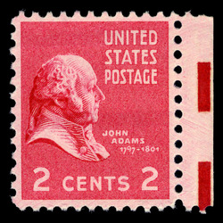 John Adams - Red United States Postage Stamp | Presidential Series