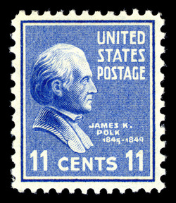 James Polk - Blue United States Postage Stamp | Presidential Series