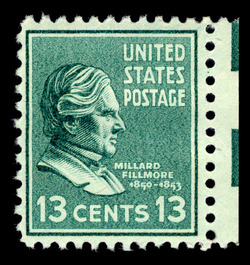 Millard Fillmore - Green United States Postage Stamp | Presidential Series