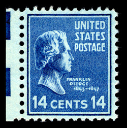 Franklin Pierce - Blue United States Postage Stamp | Presidential Series