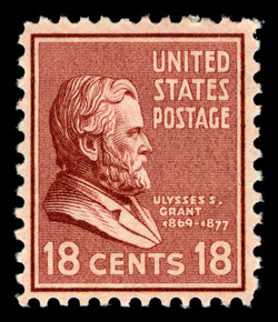 Ulysses Grant - Brown United States Postage Stamp | Presidential Series
