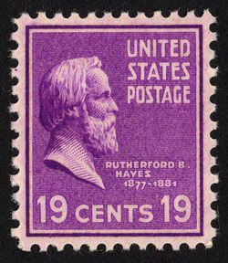 Rutherford Hayes - Lilac United States Postage Stamp | Presidential Series