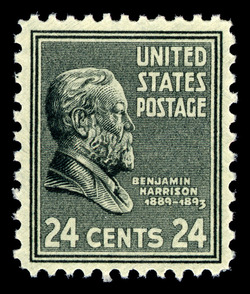 Benjamin Harrison - Gray United States Postage Stamp | Presidential Series