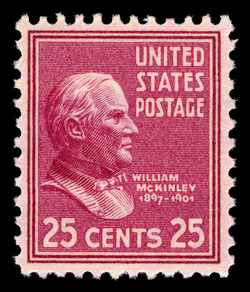 William Mckinley - Burgundy United States Postage Stamp | Presidential Series