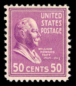 William Taft - Lavender United States Postage Stamp | Presidential Series