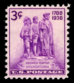 Northwest Territory Sesquicentennial - Colonization of the West United States Postage Stamp