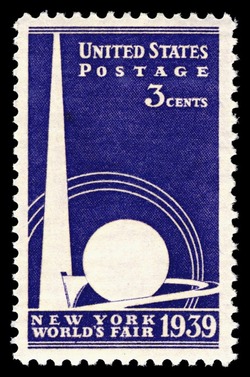 New York World's Fair - Trylon and Perisphere United States Postage Stamp
