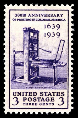 Printing in Colonial America Tercentenary United States Postage Stamp
