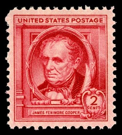 James Fenimore Cooper United States Postage Stamp | Famous Americans - Authors