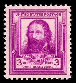 James Russell Lowell United States Postage Stamp | Famous Americans - Poets