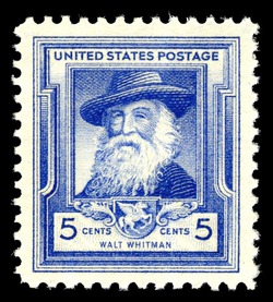 Walt Whitman United States Postage Stamp | Famous Americans - Poets