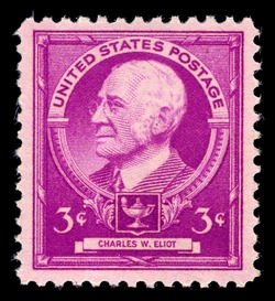 Charles W Eliot United States Postage Stamp | Famous Americans - Educators