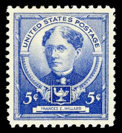 Frances E Willard United States Postage Stamp | Famous Americans - Educators