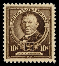 Booker T Washington United States Postage Stamp | Famous Americans - Educators