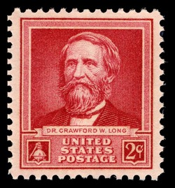Crawford W Long United States Postage Stamp | Famous Americans - Scientists