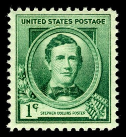 Stephen Collins Foster United States Postage Stamp | Famous Americans - Composers