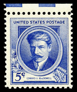 Edward A Macdowell United States Postage Stamp | Famous Americans - Composers