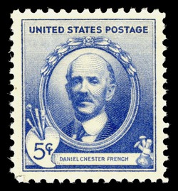 Daniel Chester French United States Postage Stamp | Famous Americans - Artists