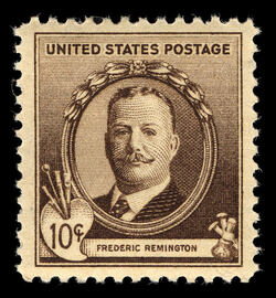 Frederic Remington United States Postage Stamp | Famous Americans - Artists