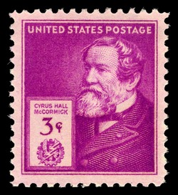 Cyrus Hall Mccormick United States Postage Stamp | Famous Americans - Inventors