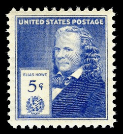 Elias Howe United States Postage Stamp | Famous Americans - Inventors