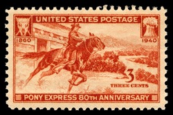 Pony Express United States Postage Stamp