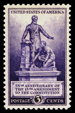 Emancipation Monument - 13th Amendment United States Postage Stamp