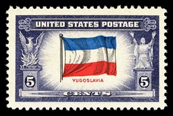 Flag Of Yugoslavia United States Postage Stamp | Overrun Countries