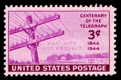 Telegraph Centenary United States Postage Stamp