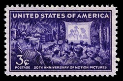 Motion Pictures - 50th Anniversary United States Postage Stamp
