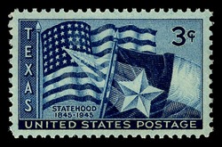 Texas Statehood United States Postage Stamp