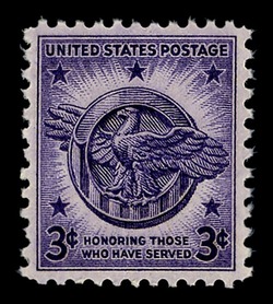 Honorable Discharge Emblem United States Postage Stamp