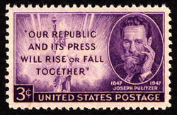 Joseph Pulitzer United States Postage Stamp