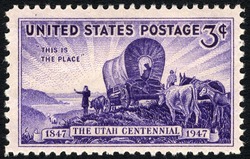 Utah Statehood Centennial United States Postage Stamp