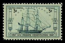 Frigate Constitution United States Postage Stamp