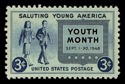 Saluting Young America United States Postage Stamp