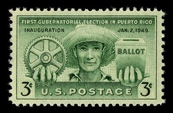 Puerto Rico Gubernatorial Election United States Postage Stamp