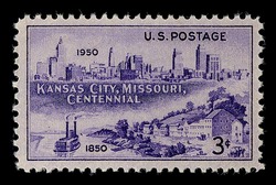Gateway to the West-Midwest - Kansas City Centennial United States Postage Stamp