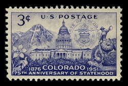 Colorado Statehood United States Postage Stamp