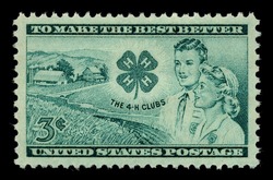 4-H Clubs United States Postage Stamp