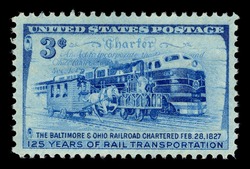 Baltimore and Ohio Railroad Charter United States Postage Stamp