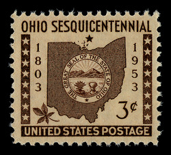Ohio Statehood Sesquicentennial United States Postage Stamp