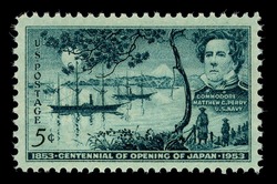 Matthew Calbraith Perry - Opening of Japan United States Postage Stamp